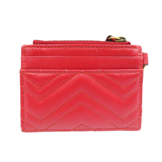 GUCCI Coin case 627064 leather Red GG Marmont