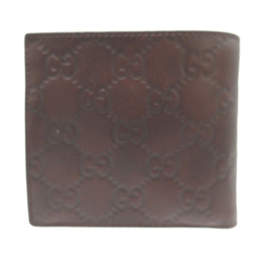 GUCCI Bifold Wallet 146223 leather Brown Guccisima