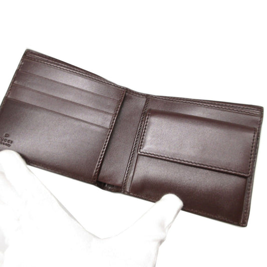 GUCCI Bifold Wallet 146223 leather Brown Guccisima