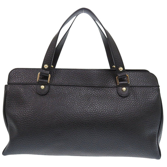 GUCCI Handbag leather black interlocking sherry
