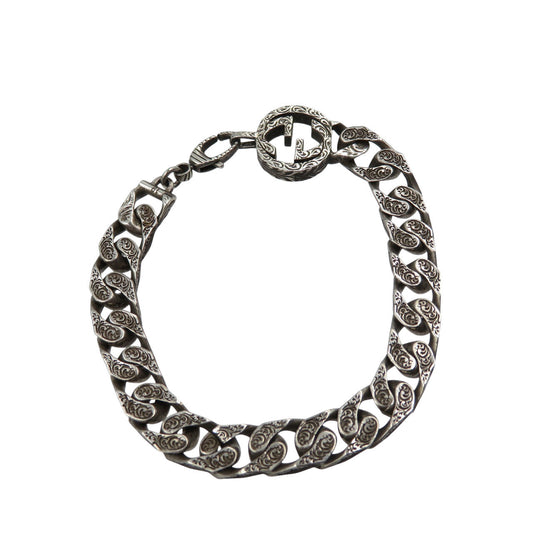 GUCCI bracelet Silver925 Silver Interlocking G Arabesque
