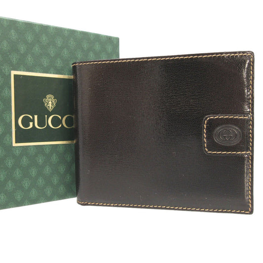 GUCCI Bifold Wallet leather black
