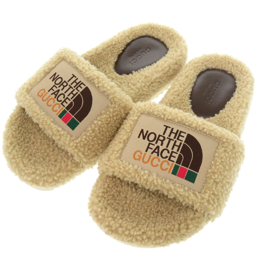 GUCCI Sandals 679948 Mouton beige The North Face collaboration 34