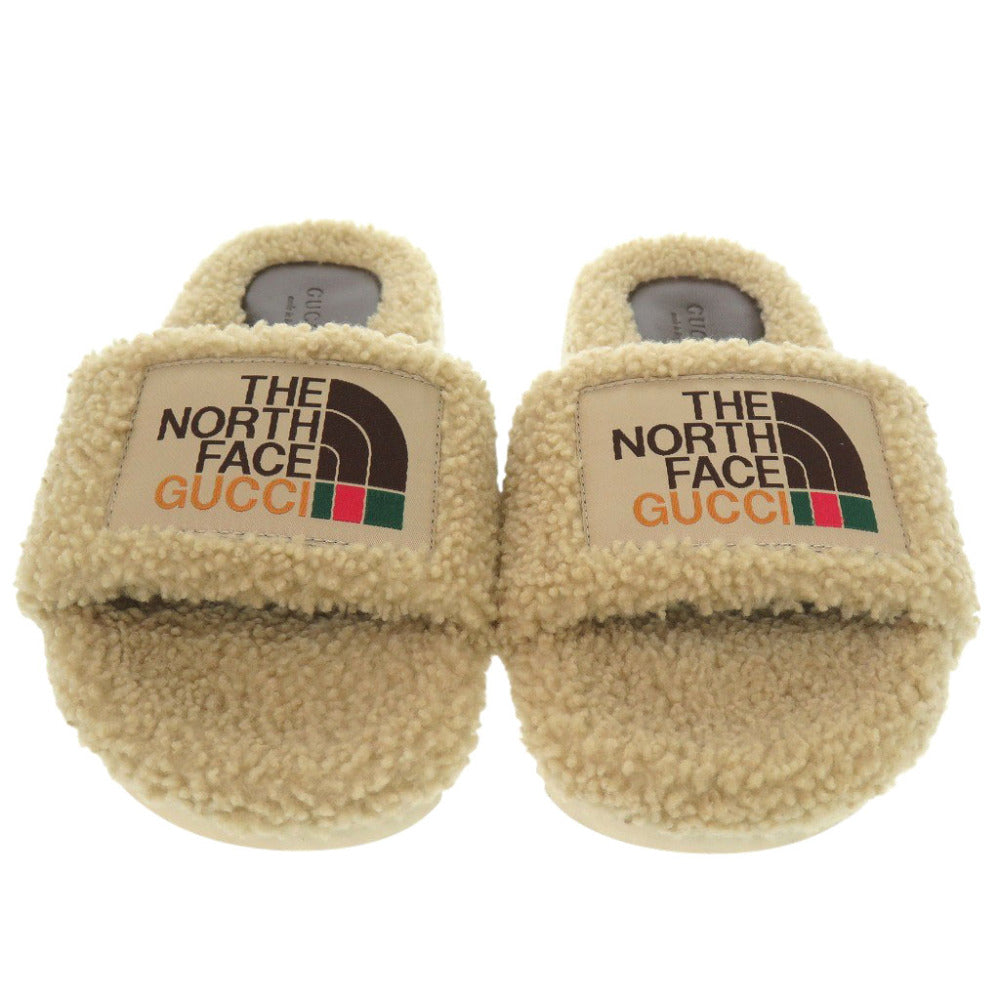GUCCI Sandals 679948 Mouton beige The North Face collaboration 37