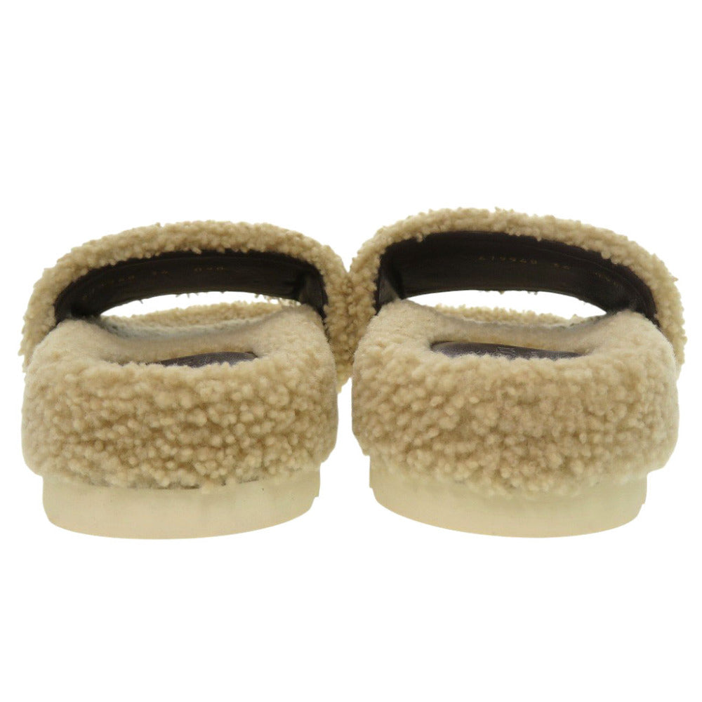 GUCCI Sandals 679948 Mouton beige The North Face collaboration 37
