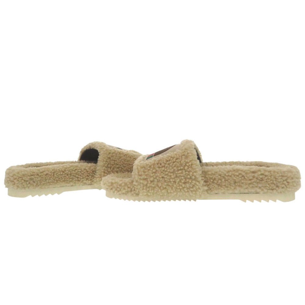 GUCCI Sandals 679948 Mouton beige The North Face collaboration 37