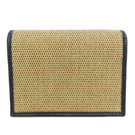 GUCCI Bifold Wallet 621887 Canvas, Leather beige Horsebit Women Used