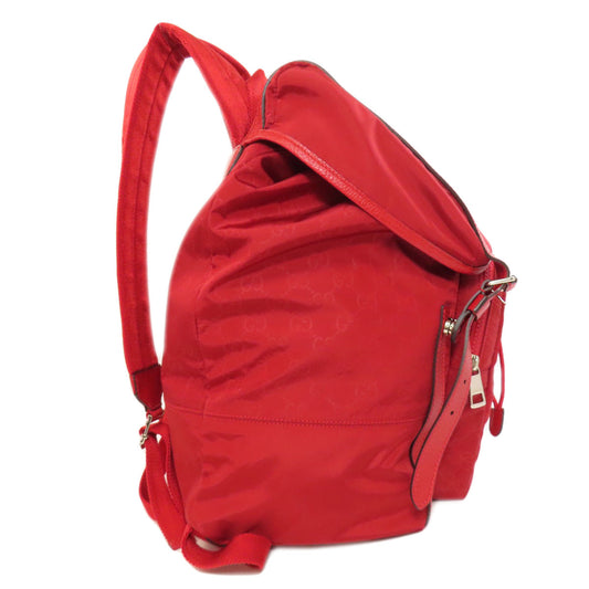 GUCCI Backpack 510336 Nylon Red GG