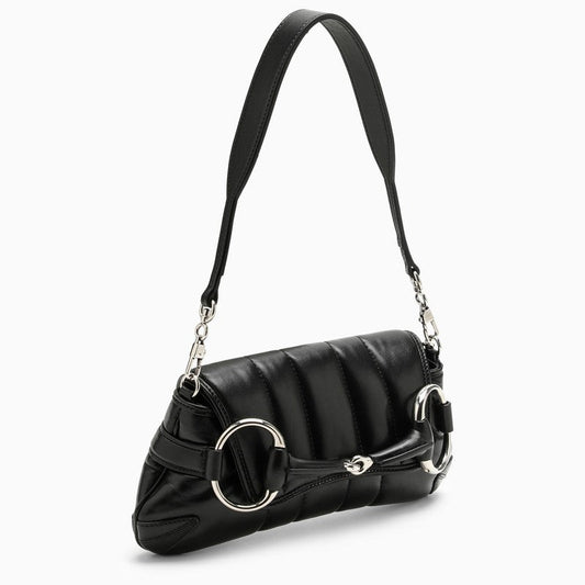 Gucci Gucci Horsebit Chain Small Black Bag Women