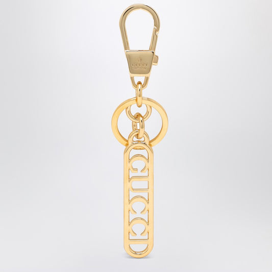 Gucci Golden Key Ring With Logo Women