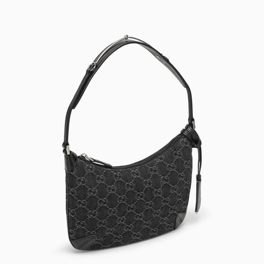 Gucci Horsebit Small Shoulder Bag Black/Grey Women