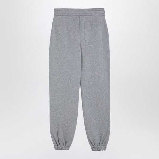 Gucci Grey Cotton Jogging Trousers With Logo Women