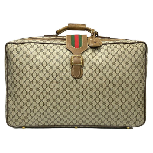 GUCCI Boston Duffel bag leather Brown Sherry line