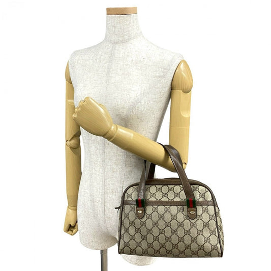 GUCCI Handbag leather Brown Sherry line