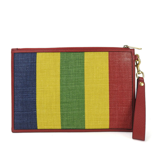 GUCCI Clutch bag 625602 Canvas, Leather multicolor Baiadera unisex(Unisex) Used
