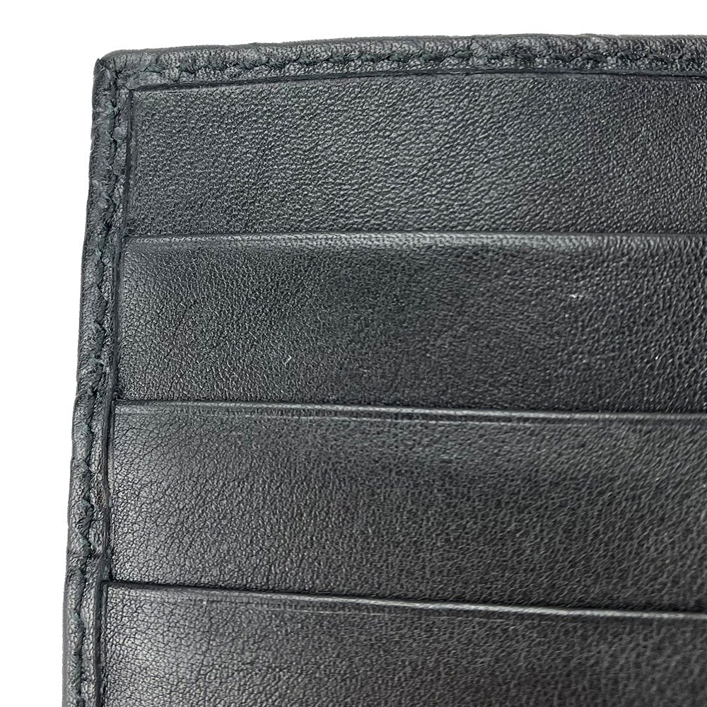GUCCI Long Wallet Purse 244946 Sima leather black Guccisima Women Used