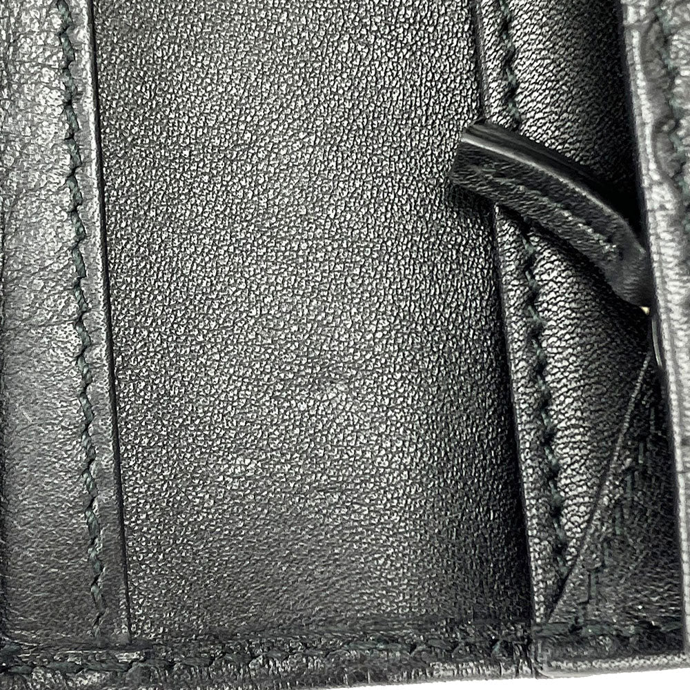GUCCI Long Wallet Purse 244946 Sima leather black Guccisima Women Used