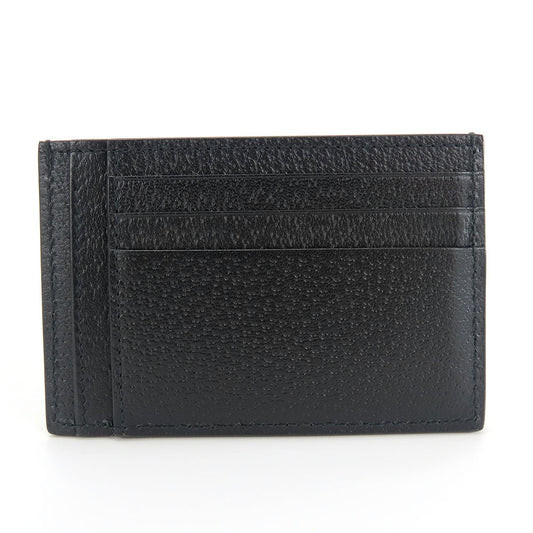 GUCCI Card Case 722734 leather black Double G unisex(Unisex) Used