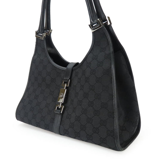 GUCCI Handbag 01719 GG canvas black Women Used