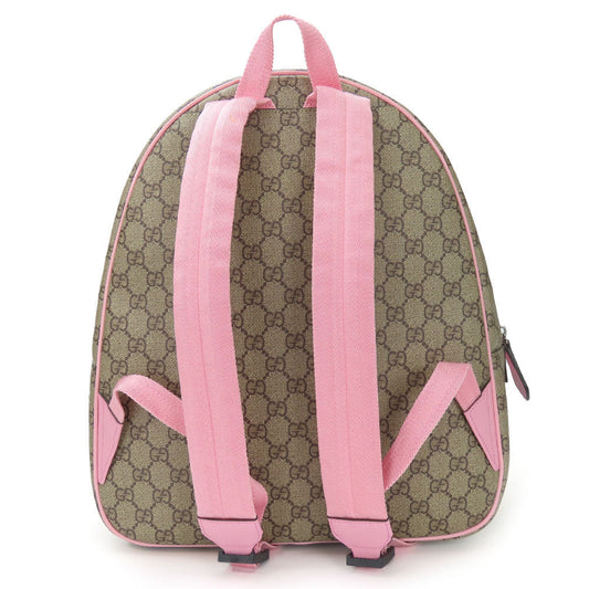 GUCCI Backpack 433578 GG Supreme Canvas beige Yuko Higuchi Women Used