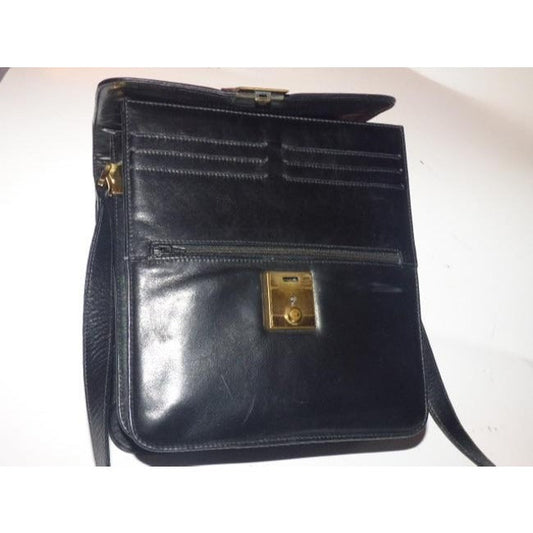 Gucci black smooth leather early Lady Lock two-way