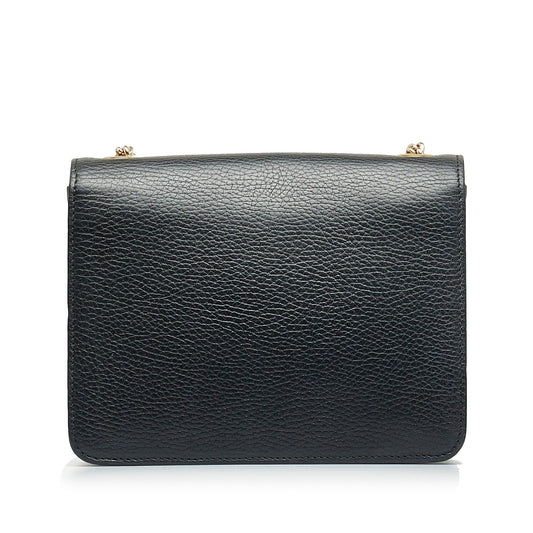 Gucci Interlocking G Black Dollar Calfskin