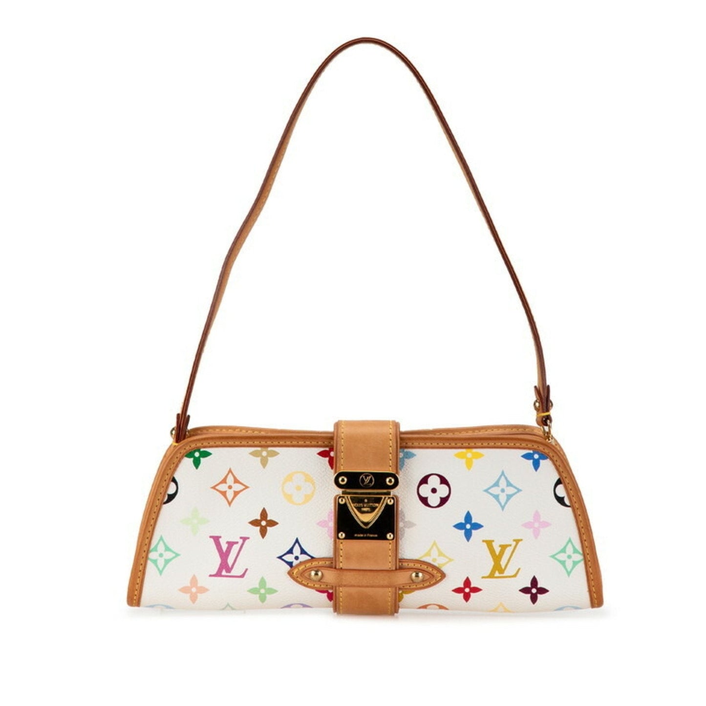 Louis Vuitton Blanc   Pvc Leather Handbag Shoulder Bag