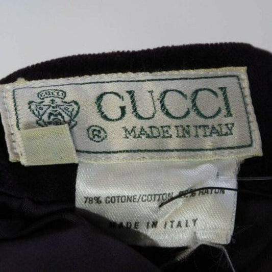 Early Vintage Gucci Purple Velvet Pencil Skirt
