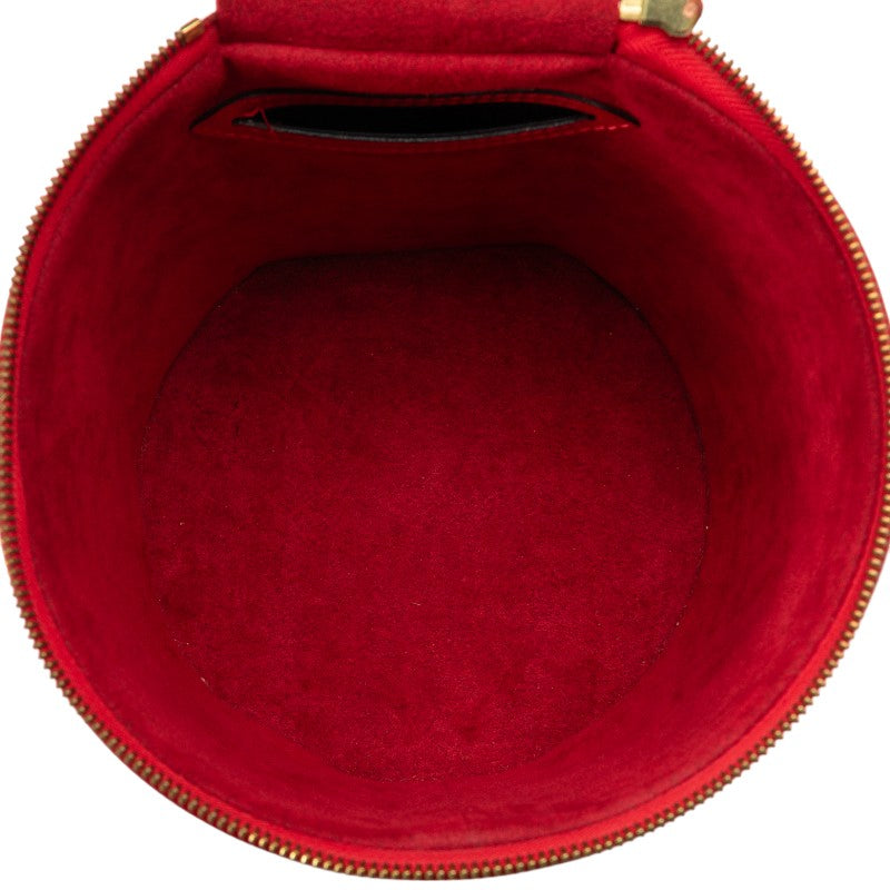 Louis Vuitton Epi Canyon Handbag Vanity Bag M48037 Castilian Red Leather  Louis Vuitton