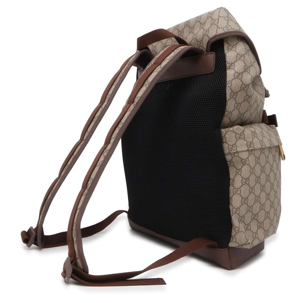 GUCCI Skateboard Backpack Beige 690999 GG SupremeCanvas