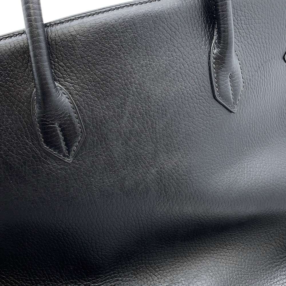 HERMES Birkin Black Ardennes Leather Size 40
