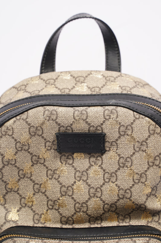 Gucci Bees Backpack Supreme Canvas Small
