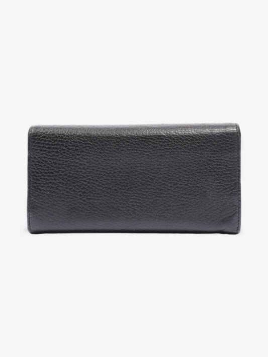 Gucci GG Marmont Continental Wallet Black Calfskin Leather