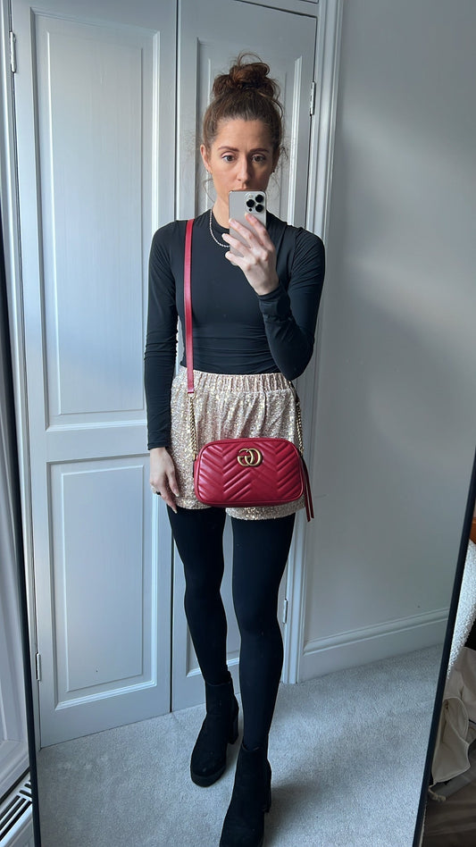 Gucci GG Red Marmont Small Shoulder Bag (RRP £1,440)