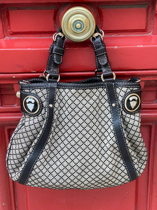 Gucci - Sac Crest Boule diamante en toile