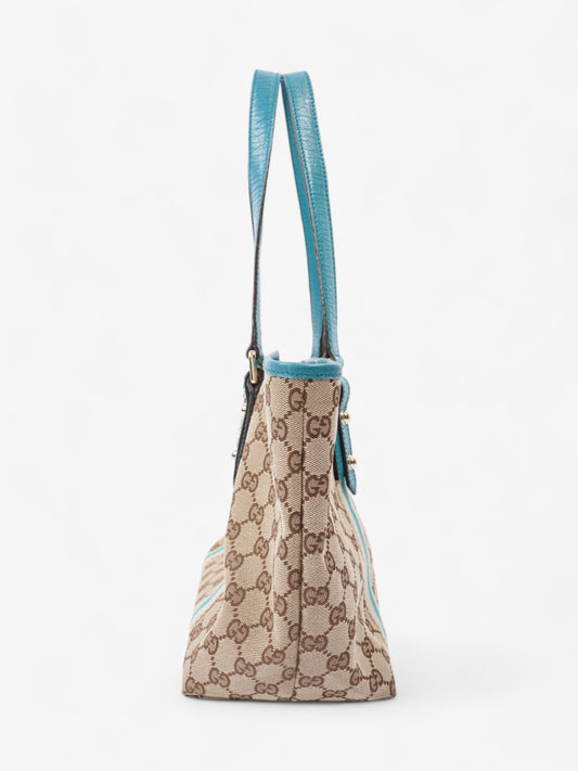 Gucci Jolicoeur Tote GG Supreme / Turquoise Canvas