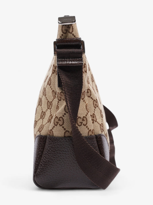 Gucci GG Canvas Messenger Brown  Canvas