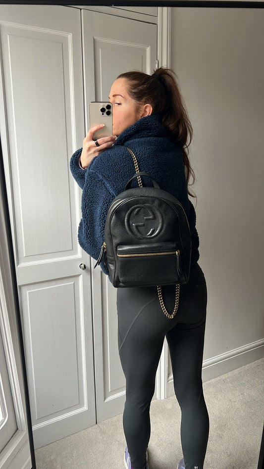 Gucci GG Black Soho Backpack