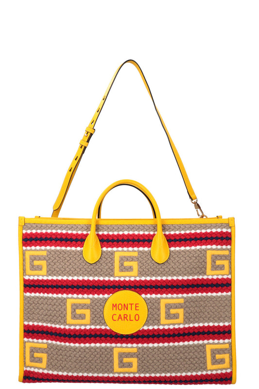 GUCCI Limited Edition Monte Carlo Crochet Tote Bag