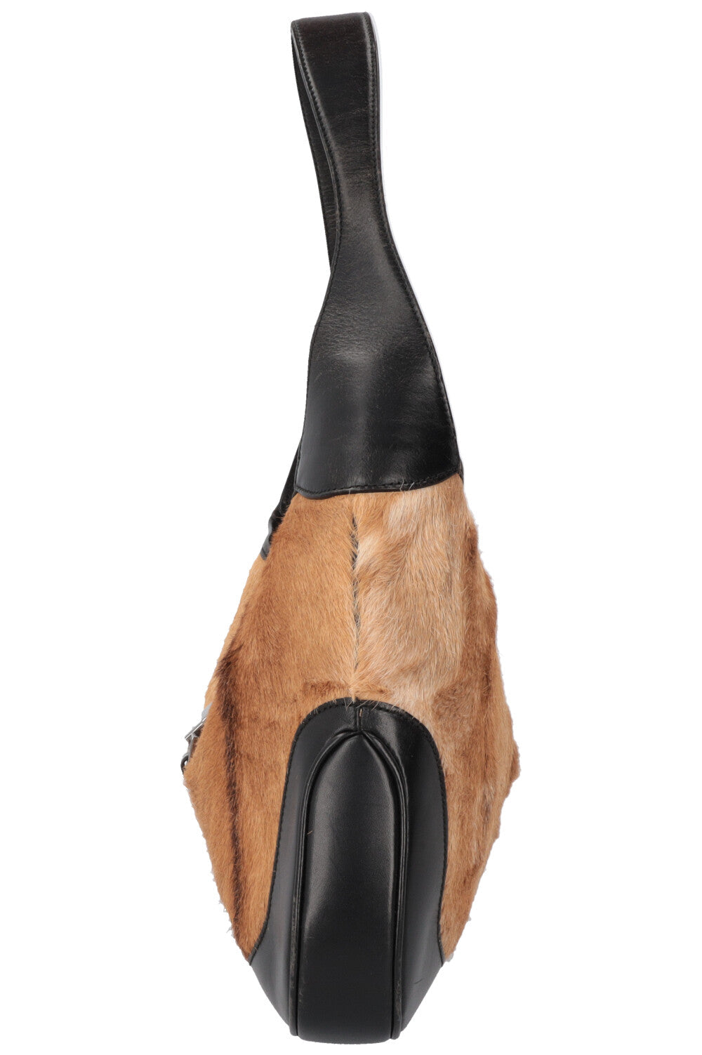 GUCCI Jackie Bag Pony Hair Black Brown