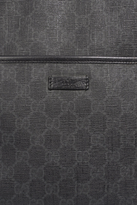 Gucci GG Messenger Bag Black Coated Canvas