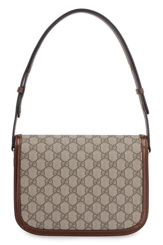 Gucci 1995 Horsebit GG  fabric shoulder bag