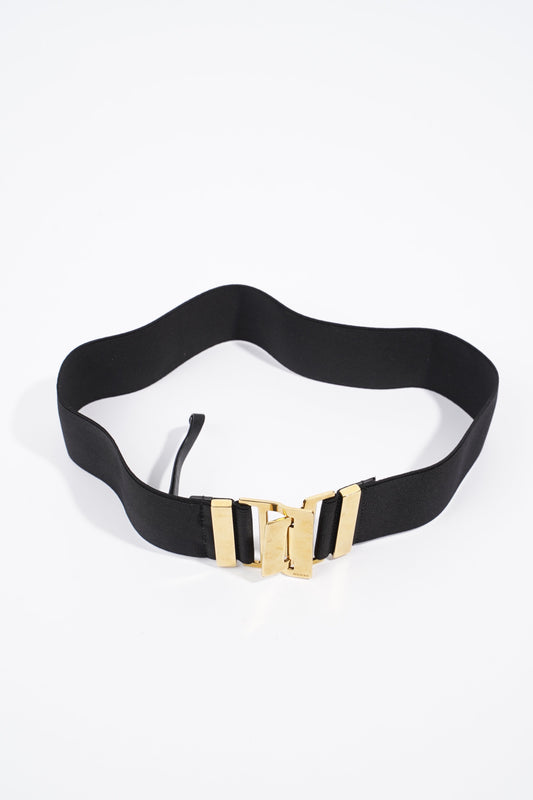 Gucci Elastic Belt Black Fabric 40