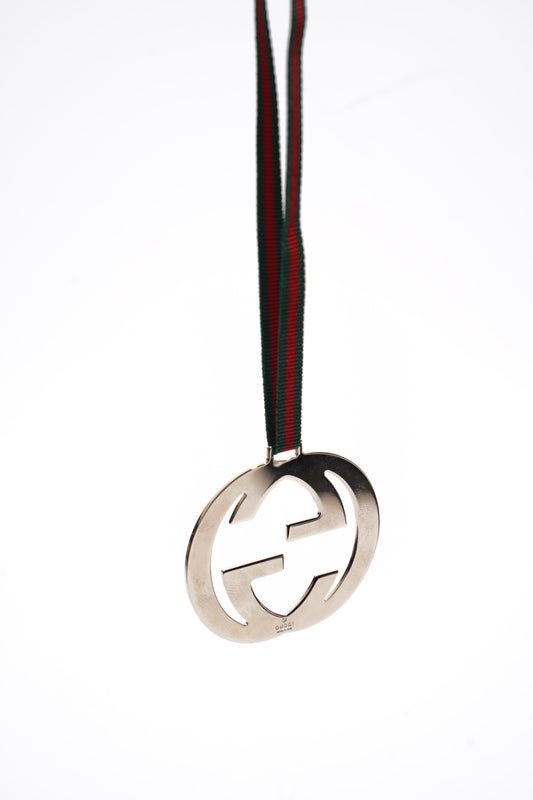 Gucci GG Bag Charm Silver Base Metal