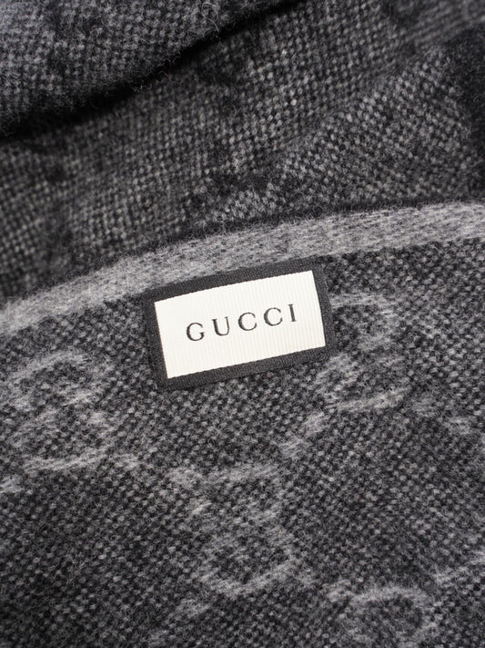 Gucci GG Web Scarf GG Supreme / Red / Green Wool