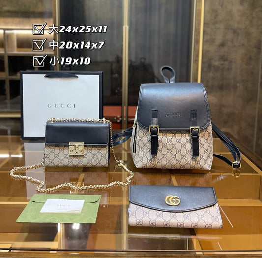 Gucci Handbag Backpack Sets