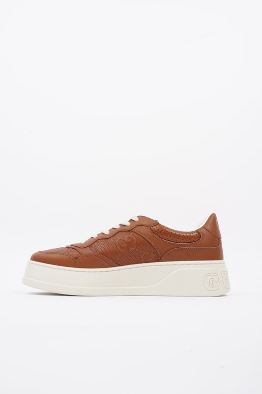 Gucci Chunky B Sneaker Tan Leather EU 42 UK 8