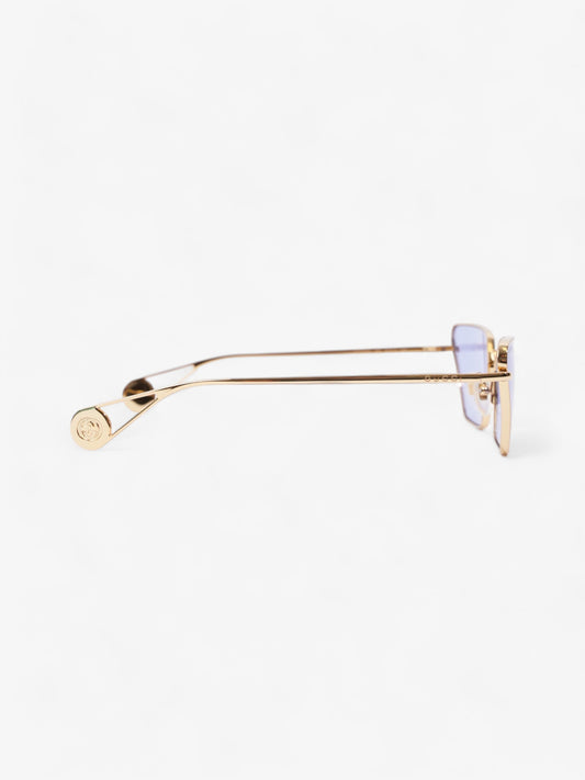 Gucci Cat-Eye Frame Blue / Gold Acetate 140mm