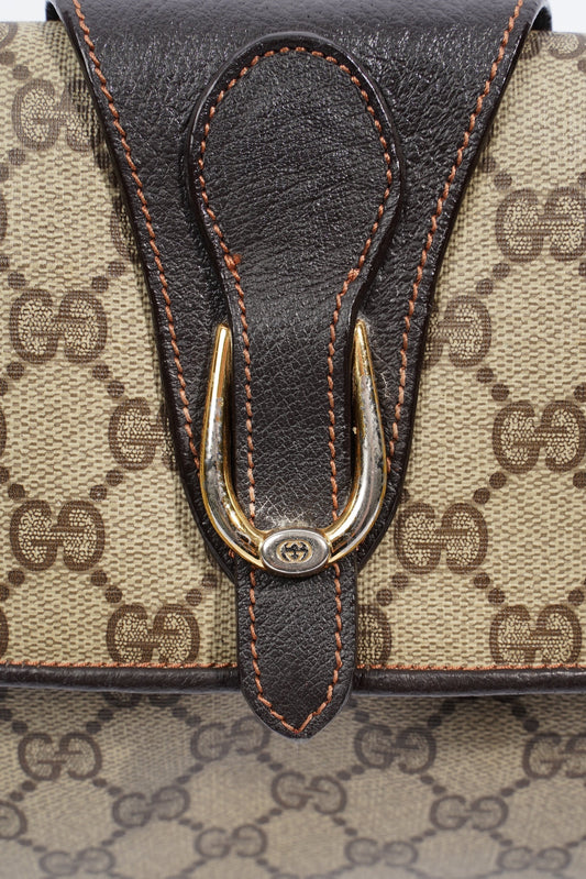 Gucci Clutch Shoulder Bag Supreme Canvas