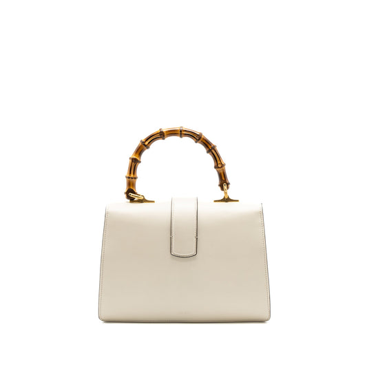 Gucci Bamboo Top Handle Dionysus Flap Bag Calfskin White/Multicolour GHW